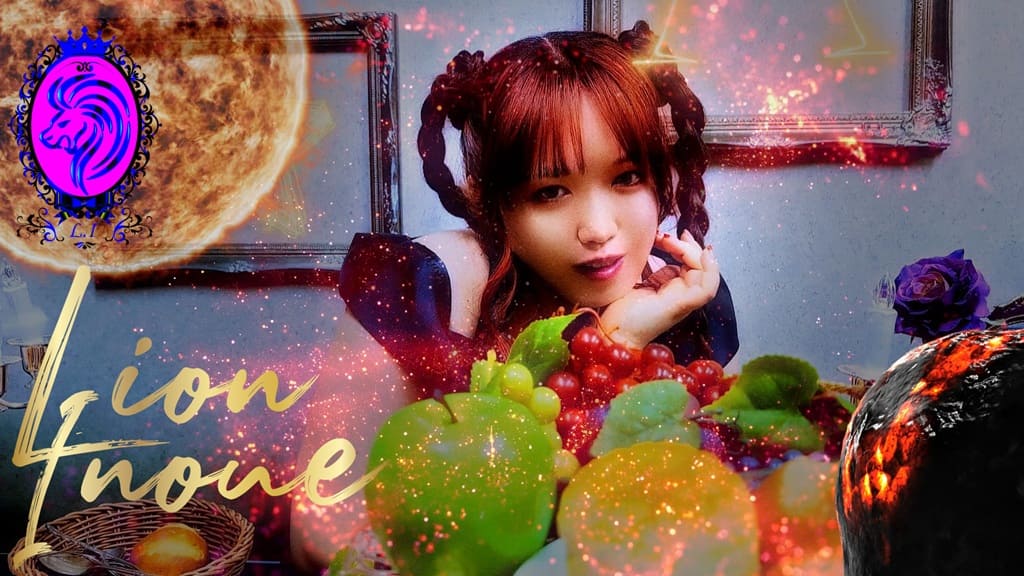 井上りおんの5枚目のアルバム「この掌のCube」の収録曲「赤色矮星の分布図」の収録曲のMVアートワーク（公式ホームページ用）